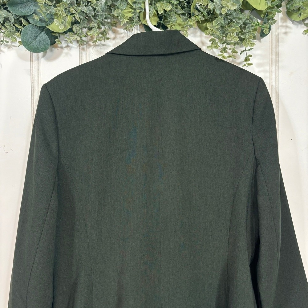 Liz Baker Green Blazer Jacket Womens Size 10 One Button Academia Preppy Casual - Picture 5 of 10